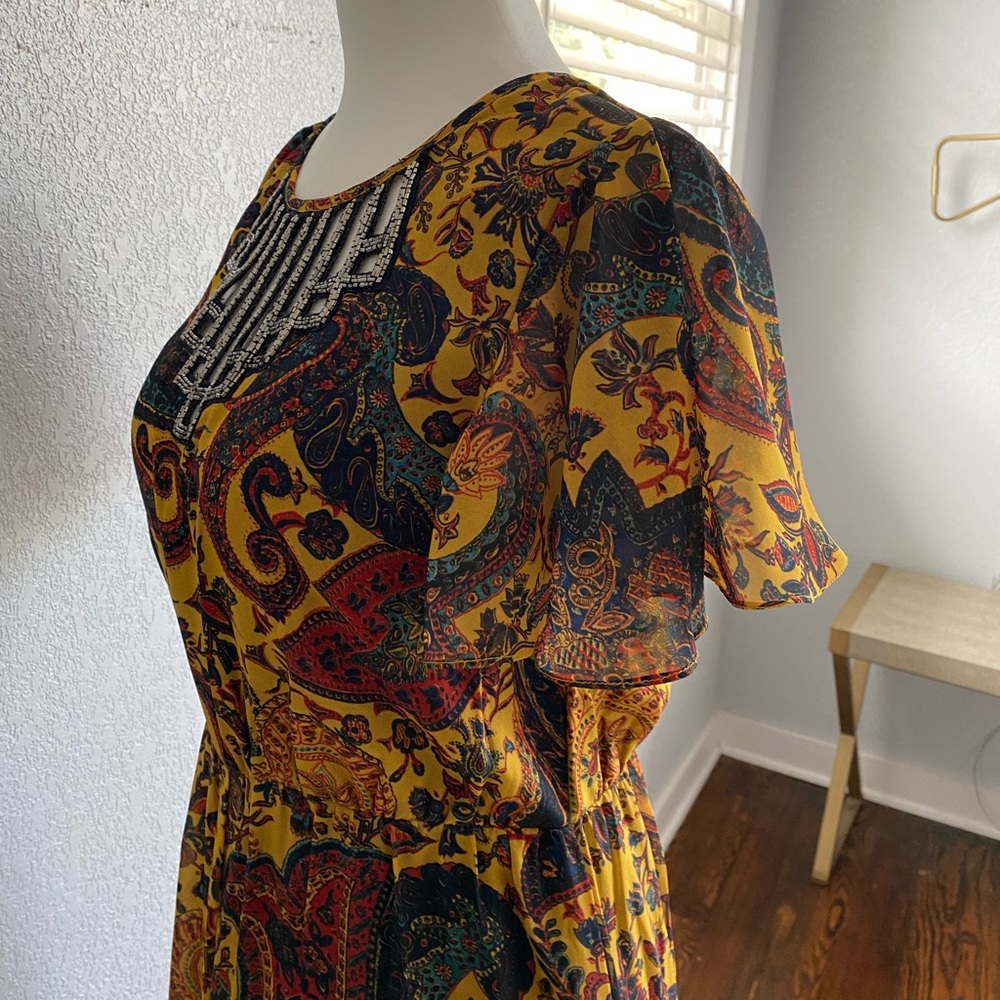 Anthropologie beaded jumpsuit